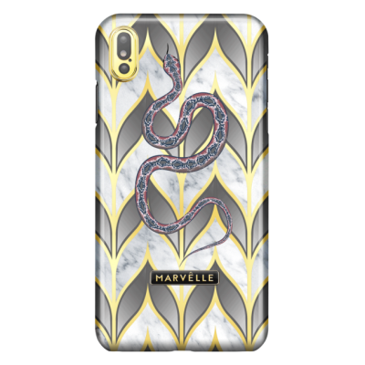 Marvêlle iPhone X/XS Magnetiskt Skal - Venomous Golden Leaves