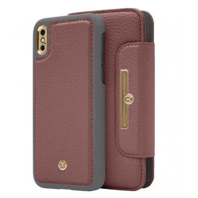 Marvêlle N°303 Plånboksfodral iPhone X/XS - ROSEBERRY ROSE