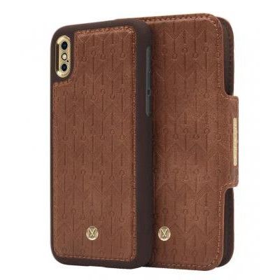 Marvêlle N°307 Plånboksfodral iPhone X/XS - LIGHT BROWN SIGN