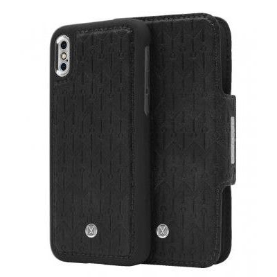 Marvêlle N°307 Plånboksfodral iPhone X/XS - MIDNIGHT BLACK SIGN