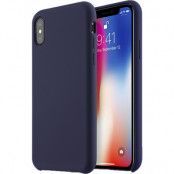 Melkco Aqua Silicone Skal Apple iPhone X/XS - Dark Blå