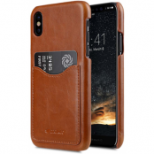 Melkco Snap Cover With Cardslot (iPhone X) - Brun