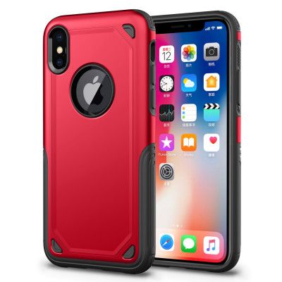 Rugged Armor Skal till Apple iPhone XS / X - Röd