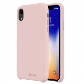 SiGN iPhone X/XS Skal Liquid Silicone - Rosa