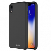 SiGN iPhone X/XS Skal Liquid Silicone - Svart