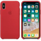 Silikonskal till iPhone X  Röd