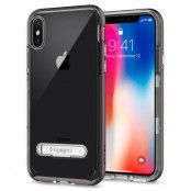 SPIGEN Crystal Hybrid Skal till Apple iPhone XS / X - Gunmetal