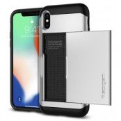 SPIGEN Slim Armor CS Skal till iPhone XS / X - Satin Silver