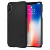 Spigen Thin Fit Skal till iPhone X - Svart