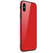 Sulada Tempered Glass Cover (iPhone X) - Röd