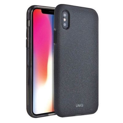 UNIQ Lithos skal iPhone X/Xs träkol Svart