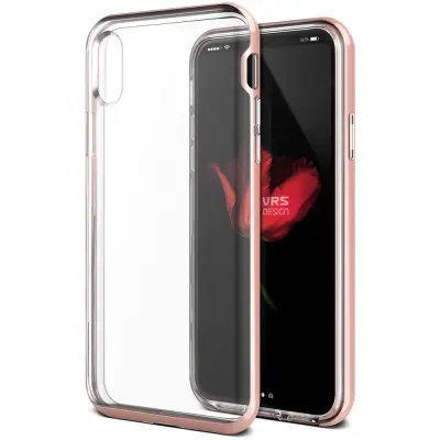 Verus Crystal Bumper Skal till Apple iPhone XS / X - Rose Gold