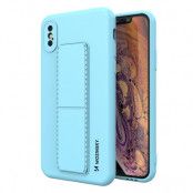 Wozinsky Kickstand Silicone Skal iPhone XS/X - Ljus blå