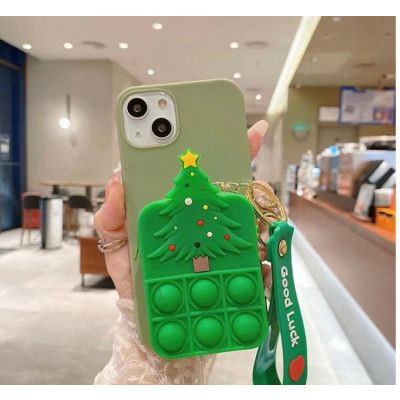 X-mas Tree Silicone Skal iPhone X / XS - Grön