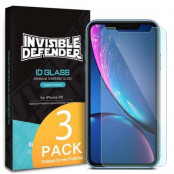 3 X Ringke Invisible Defender Tempered Glass till iPhone XR