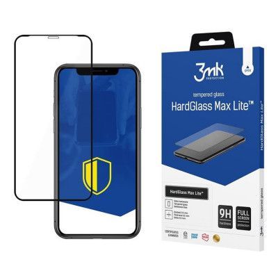 3MK iPhone XR/11 Härdat Glas Skärmskydd Max Lite - Svart