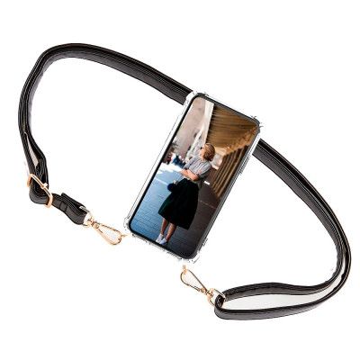 Boom iPhone XR skal med mobilhalsband- Strap Black