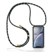 Boom iPhone XR skal med mobilhalsband- Green Camo Cord