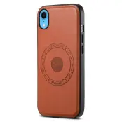 DENIOR iPhone XR Fodral PU-läder Magsafe-kompatibel - Brun