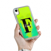 Designa Själv Neon Sand skal iPhone XR - Grön