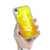 Designa Själv Neon Sand skal iPhone XR - Orange