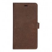 Essentials iPhone XR, Läder wallet avtagbar, brun