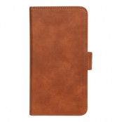 Essentials iPhone XR, PU wallet 3 kort avtagbar, l.brun