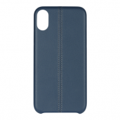 Essentials PU Stripe Cover till iPhone XR  - Blue