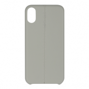 Essentials PU Stripe Cover till iPhone XR - Grey