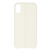 Essentials PU Stripe Cover till iPhone XR - Vit