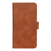 Essentials PU wallet till iPhone XR - Brun