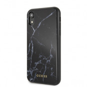 Guess Hard Case Marble (iPhone Xr) - Svart