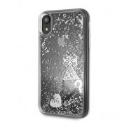 Guess Liquid Glitter Case - Hearts (iPhone Xr)