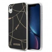 Guess Skal iPhone Xr Gold Chain Collection - Svart