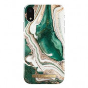 iDeal of Sweden Fashion Case iPhone XR - Golden Jade Marble