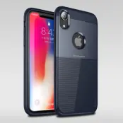 iPaky Hybrid Grip Pattern Case (iPhone Xr) - Brun