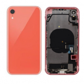 iPhone XR Komplett Baksida i Glas med Ram - Korall