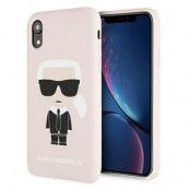 Karl Lagerfeld Skal iPhone Xr Silicone Iconic - Ljus Rosa
