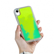 Liquid Neon Sand skal till iPhone XR - Grön