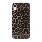 Puro Anti Shock Leopard Cover till iPhone XR - Rosa