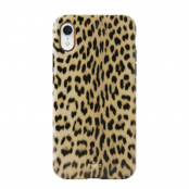 Puro Anti Shock Leopard Cover till iPhone XR - Svart