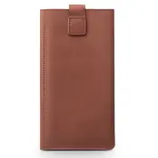 Qialino Leather Pouch Wallet (iPhone Xr) - Svart