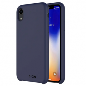 SiGN iPhone XR Skal Liquid Silicone - Blå