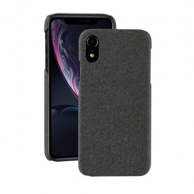 Vivanco Textilskal iPhone XR Mörkgrå