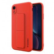 Wozinsky Kickstand Silicone Skal iPhone XR - Röd