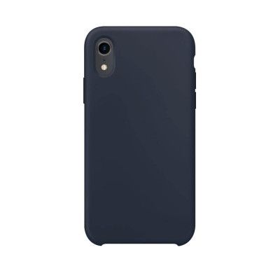 XQISIT Silikon Skal till iPhone XR midnight blue