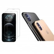 [4-PACK] 2 X Kameralinsskydd i Härdat Glas + 2 X Härdat glas iPhone XS Max