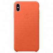 Apple iPhone XS Max Läderskal Original - Sunset Orange