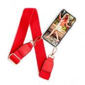 Boom iPhone Xs Max skal med mobilhalsband- Belt Red