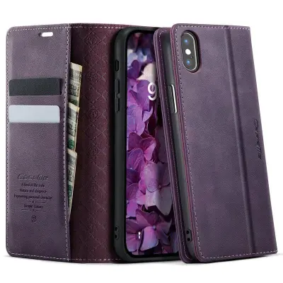 CASEME 033 Mobilskal till iPhone XS Max RFID Blocker Lila 6.5 tum